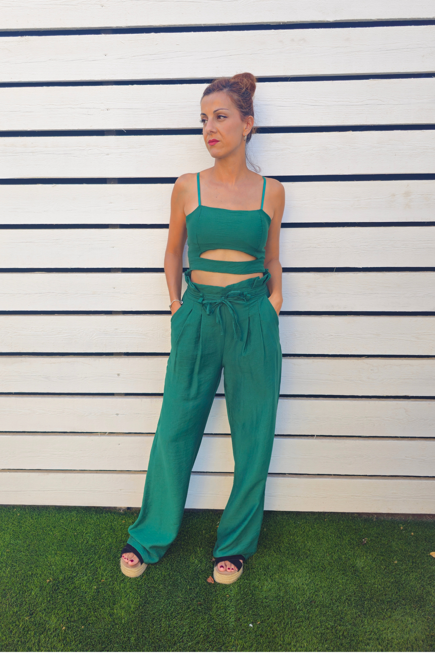 Conjunto Serene verde.