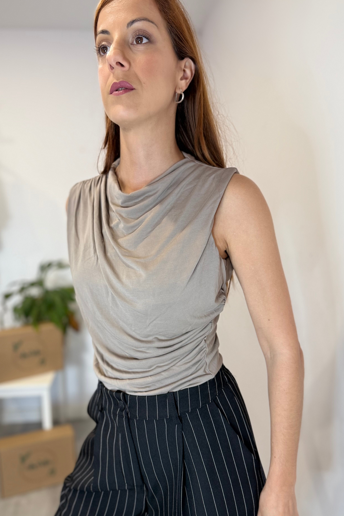 Camiseta Palermo taupe