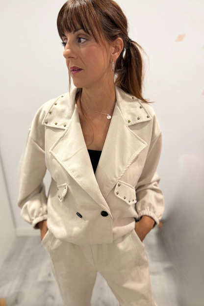 Chaqueta Alma Crudo