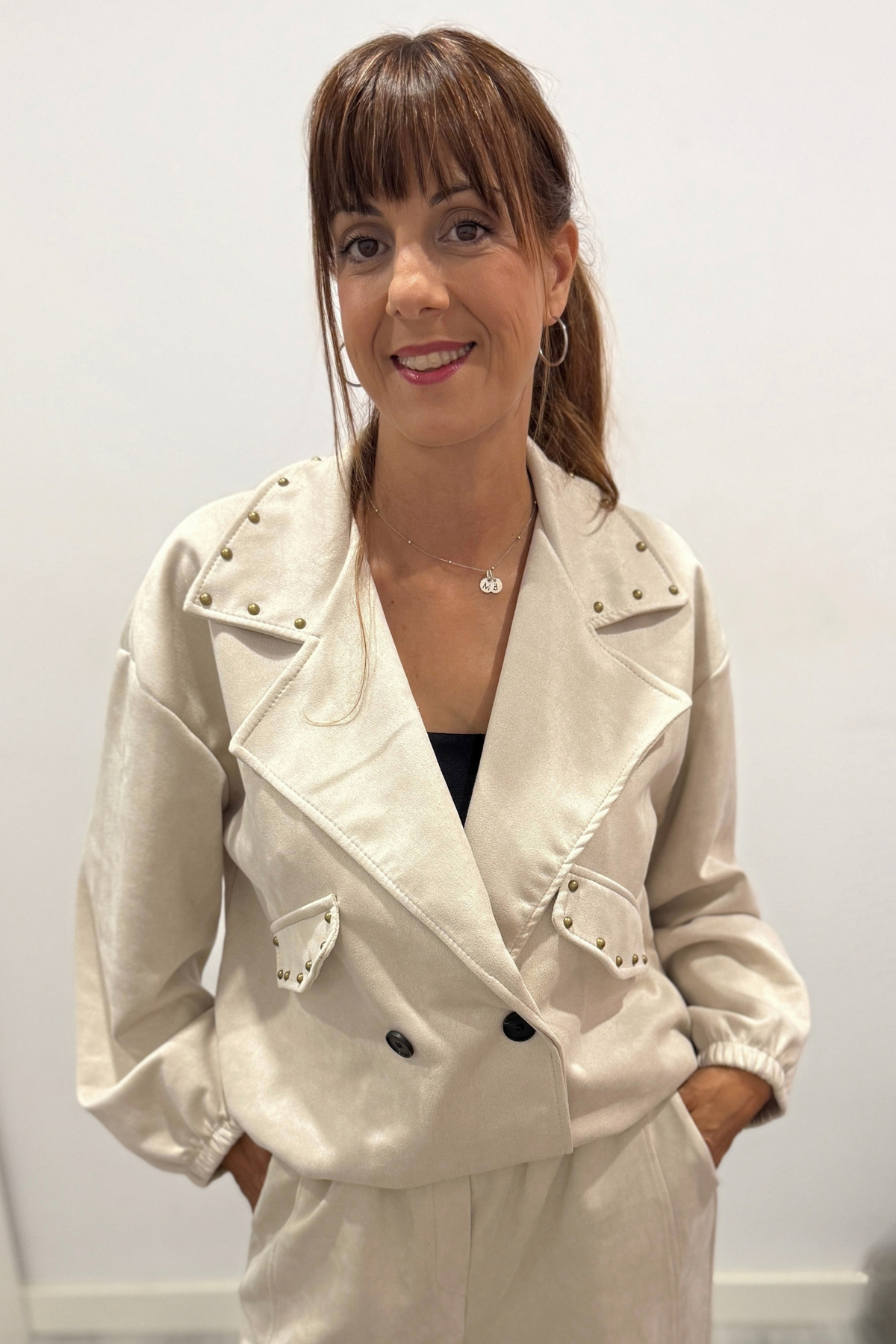 Chaqueta Alma Crudo
