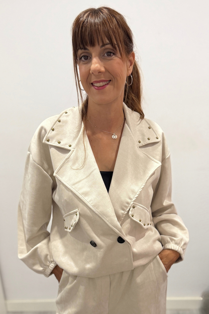 Chaqueta Alma Crudo