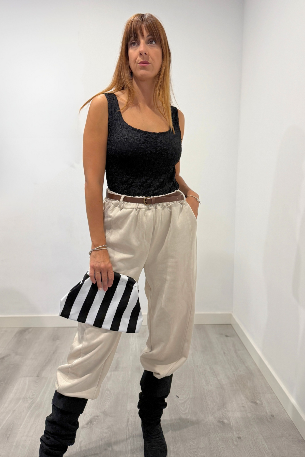 Pantalón Duna con cinturón