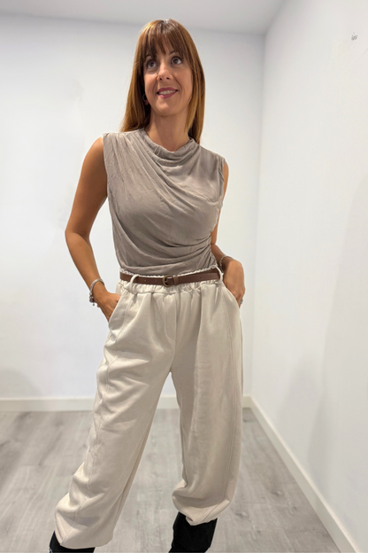 Pantalón Duna con cinturón